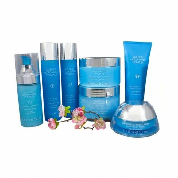 QUENCH MICROWATER COMPLEX 7-PC SKIN CARE SET ANTI AGING, WRINKLES, MOISTURIZING - Picture 1 of 9